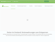 Tablet Screenshot of ferien-emsland.de